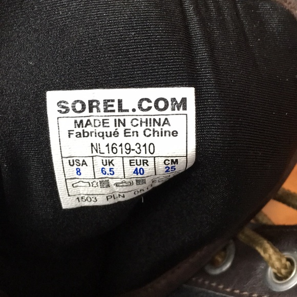 Sorel Winter Boots EUC Size 8 - Picture 4 of 7
